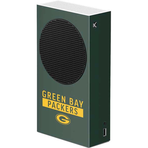 NFL Green Bay Packers Green Performance Series Xbox Series S Console Skin